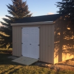 Franksville gable with side entry door and ram